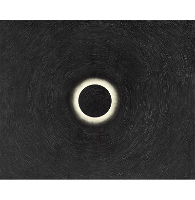 'Eclipse' belongs to that period when Natividad Bermejo was primarily working with drawing. It shows the artist's focus on a rigorous analysis of forms and her capacity to combine the hyper-real and the dreamlike