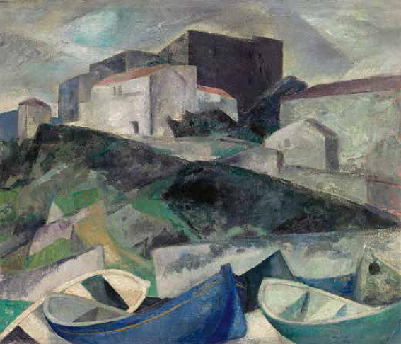 Daniel Vázquez Díaz (b. Nerva, Huelva, 1882 – d. Madrid, 1969): ‘Fuenterrabía Landscape’, 1927. Oil on canvas. Banco de España Collection