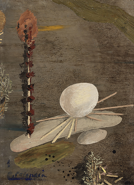 Benjamín Palencia (b. Barrax, Albacete, 1894 – d. Madrid, 1980): ‘Nocturne,’ 1927. Oil on canvas. 46 x 33 cm. Banco de España Collection