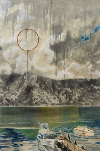 Manuel Chavajay. Untitled, from the series K’o q’iij ne t’i’lto’ ja juyu’ t’aq’aaj, 2019. 159.5 x 106.5 cm. Banco de España Collection.