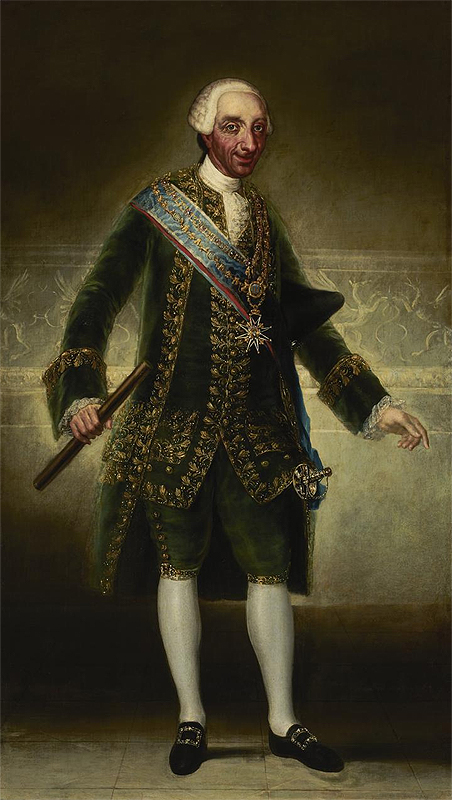Francisco de Goya y Lucientes. El rey Carlos III, c. 1786. Óleo sobre lienzo