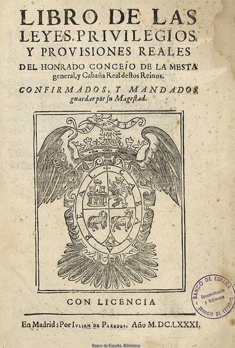 Portada del libro "La Mesta, estudio de la historia económica española 1273-1836", de Julius Klein