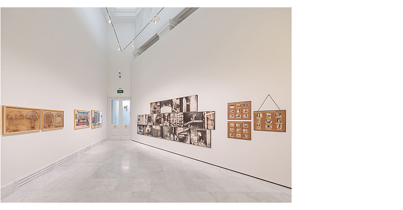 Vista de sala de la exposición Alegorías de un porvenir