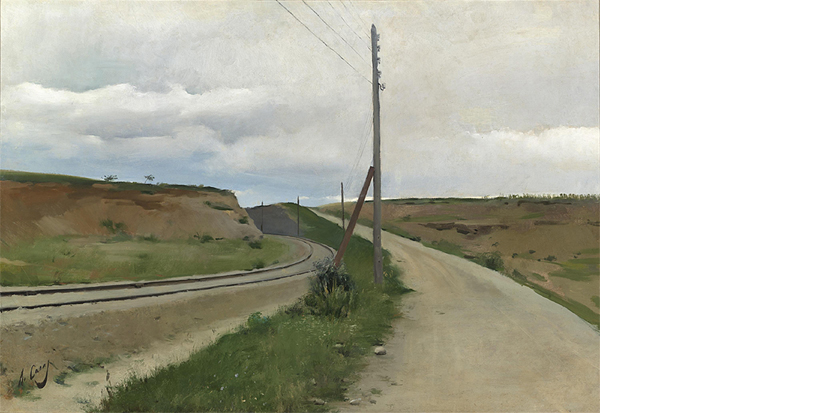 Ramón Casas y Carbó: Paisaje (Camí antic de Vilanova), 1890. Colección Banco de España