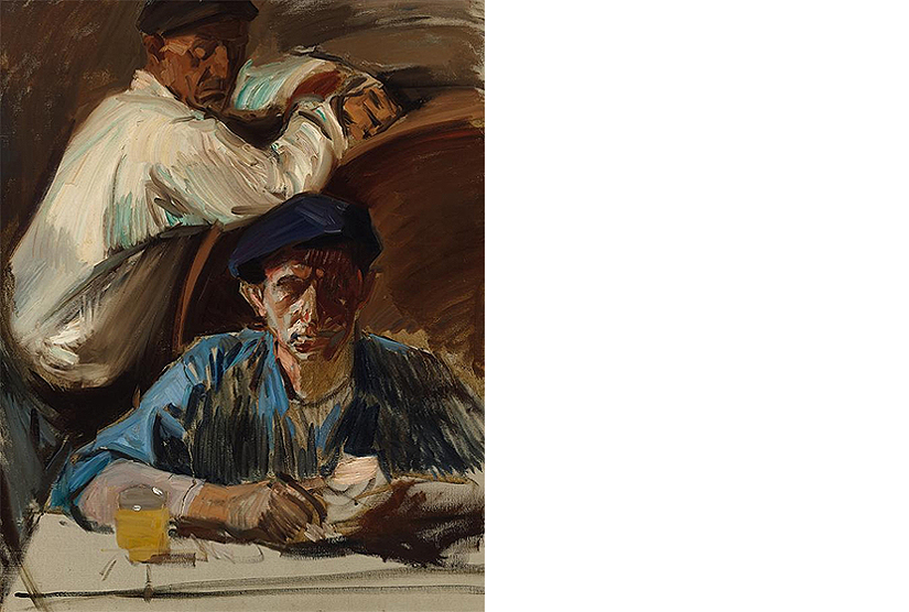 Joaquín Sorolla y Bastida: En la tasca. Zarauz, 1910. Colección Banco de España