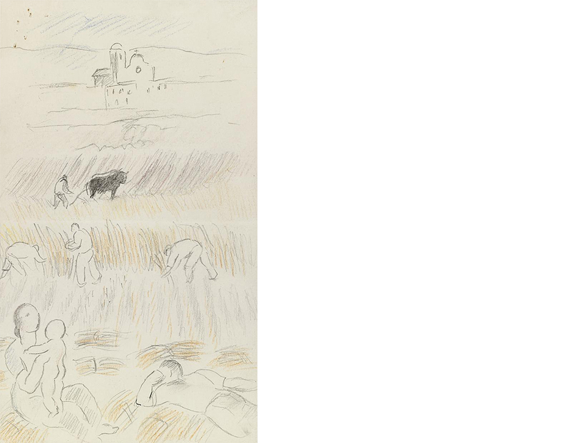 Joaquim Sunyer: Familia de campo, 1935. Colección Banco de España