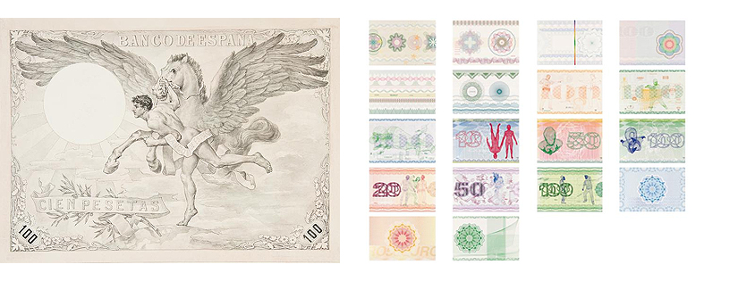 José Villegas y Cordero (atribuido a): Hipogrifo en vuelo (c. 1903) | Daniel García Andújar: El capital. La mercancía. Guilloché (2015)