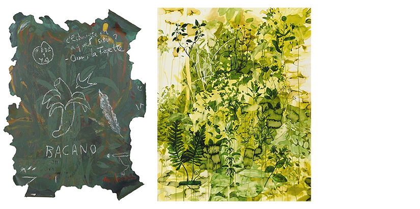 Federico Guzmán: Bacano (1998) y Jardín medicinal (2001). Colección Banco de España