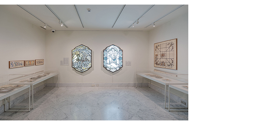 Vista de sala de la exposición Alegorías de un porvenir