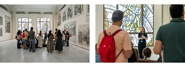 Taller Pintando la luz en torno a la exposición Alegorías de un porvenir