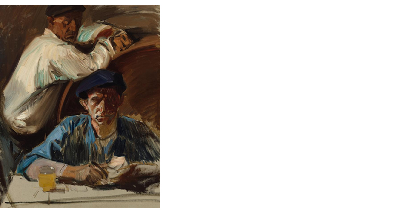 Joaquín de Sorolla: En la tasca. Zarauz (1910)