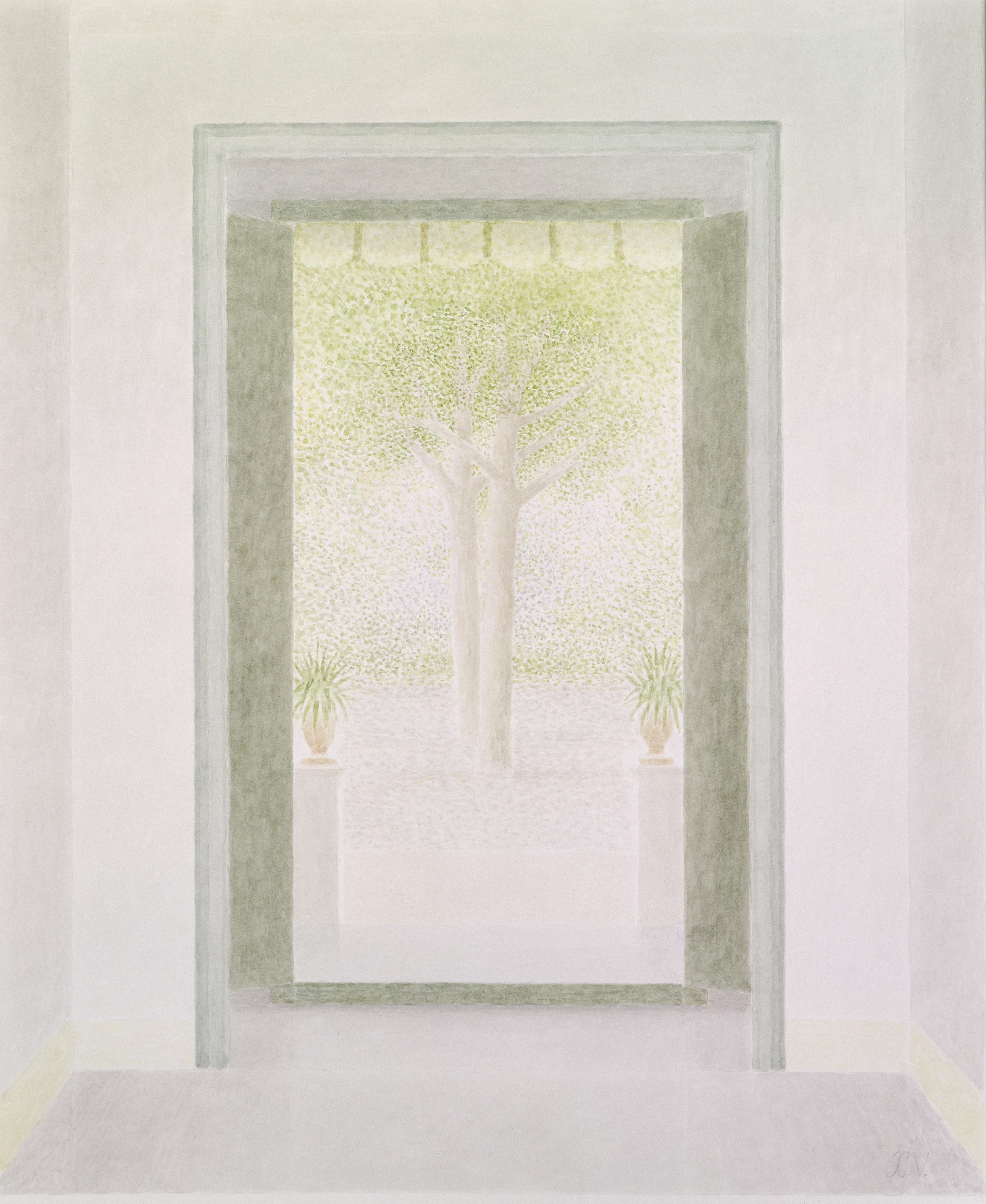 Porte sur le jardin