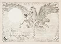 Hipogrifo en vuelo [Hippogriff in Flight]