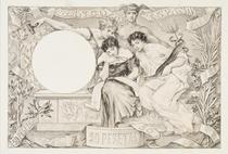 El comercio, protector de las Bellas Artes [Commerce, Protector of the Fine Arts]