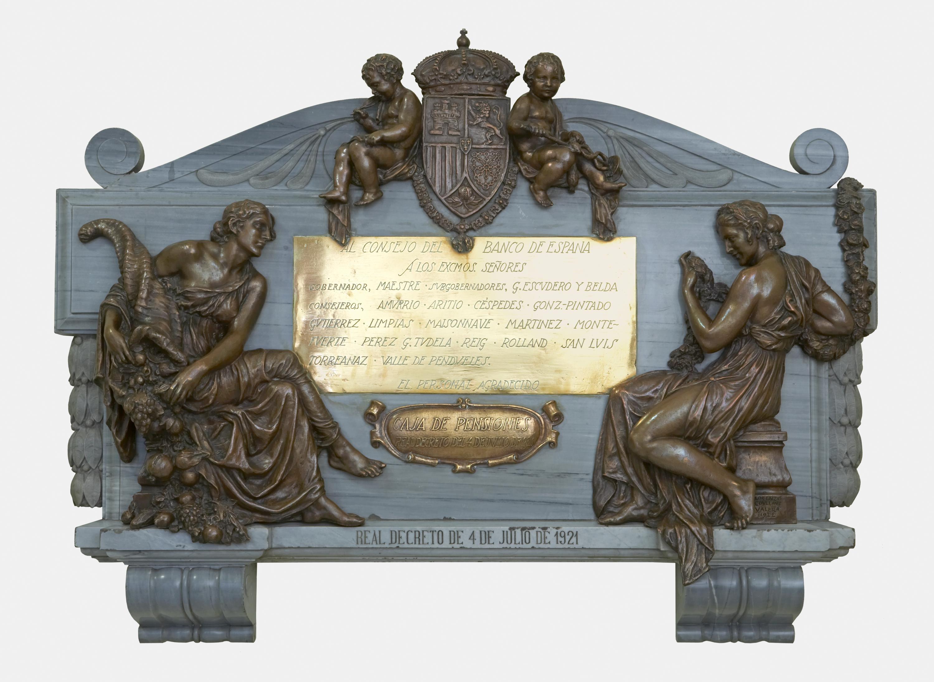 Al consejo del Banco de España. El personal agradecido