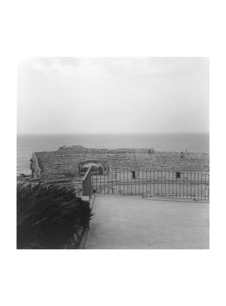Anfiteatro romano desde el acceso público, Tarragona, 29 agosto, 2007