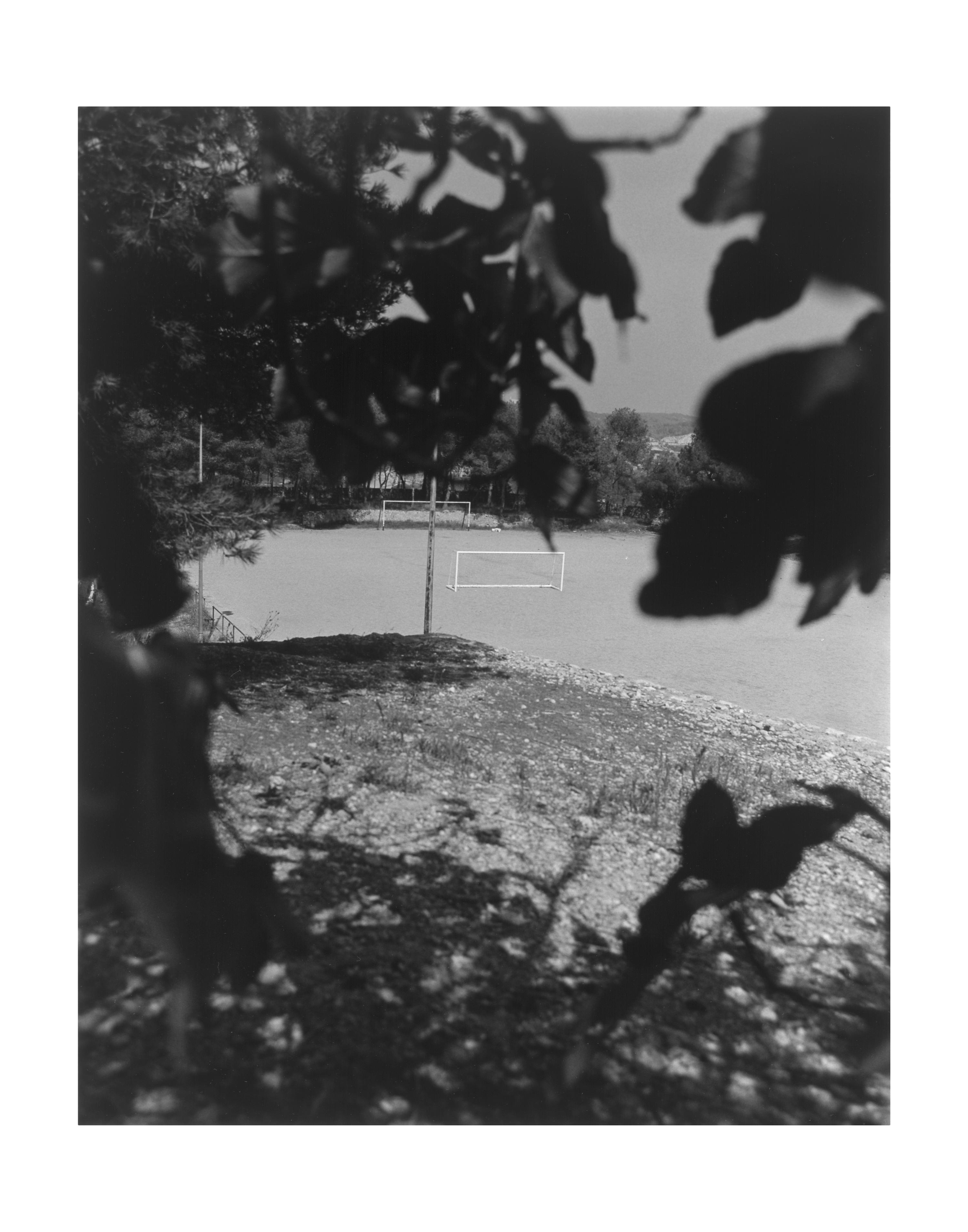 Campo de fútbol desde el paseo arqueológico, junto a la Torre de Minerva, Tarragona, 16 septiembre, 2007 [Football pitch seen from the archaeological route, near the Minerva Tower, Tarragona, 16 September 2007]