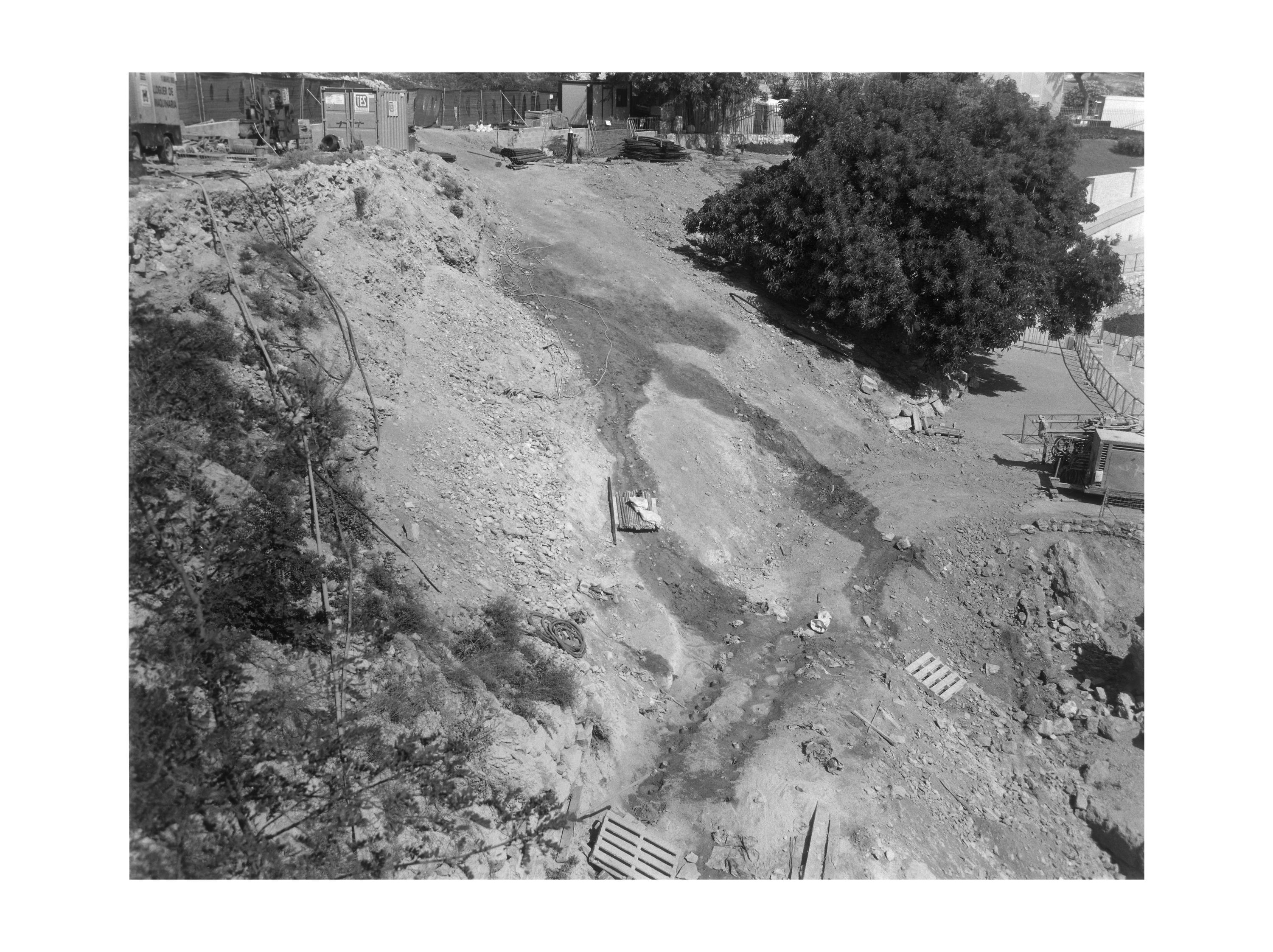 Obras de recuperación del anfiteatro romano, Tarragona, 16 septiembre, 2007 [Restoration work on the Roman amphitheatre, Tarragona, 16 September 2007]