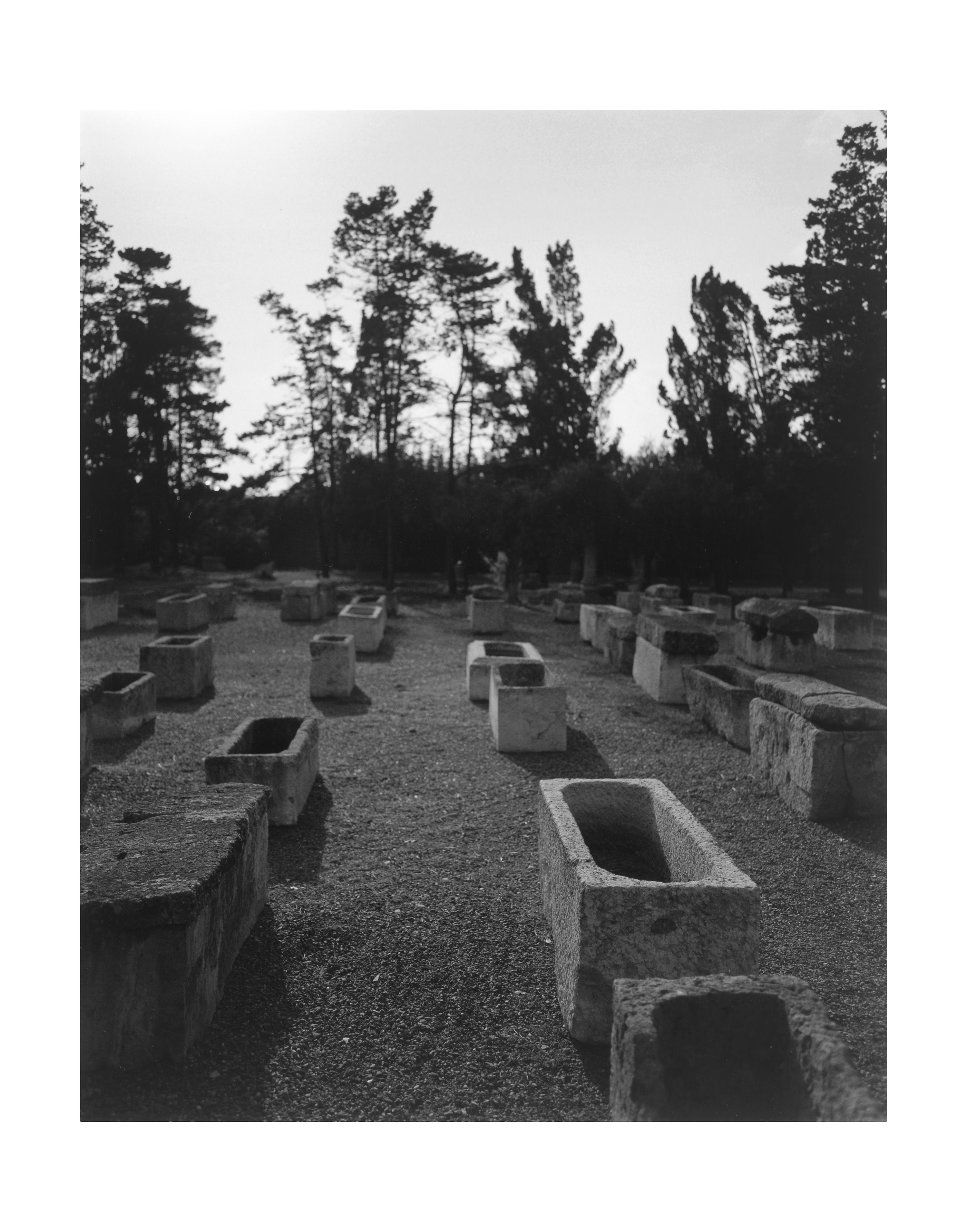 MNAT (National Archaeological Museum of Tarragona), early Christian burial ground & museum, gardens, group of sarcophagi, Tarragona, 2 October 2007