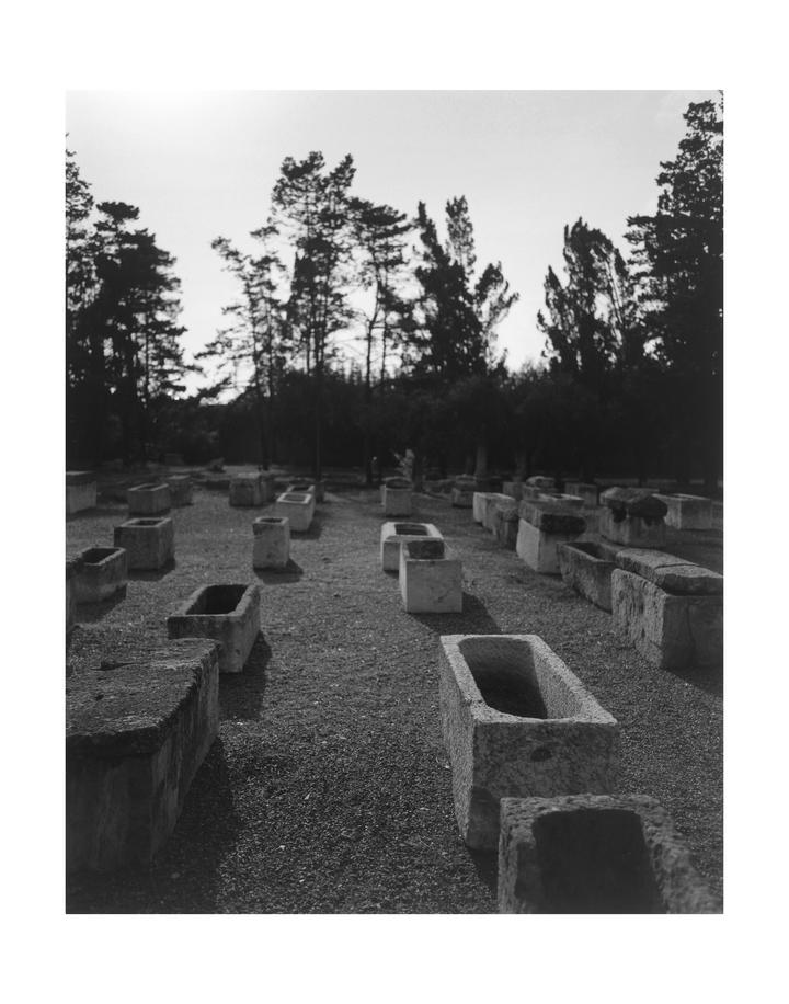 Museu Nacional Arqueològic de Tarragona (MNAT), museo y necrópolis paleocristianos, jardines, conjunto de sarcófagos, Tarragona, 2 octubre, 2007