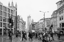 A view of Queen Victoria St with Cannon St.