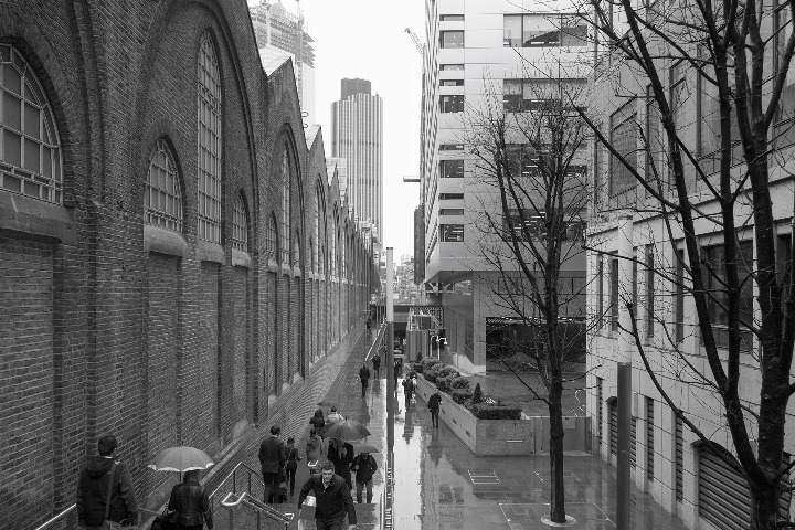 A view of Liverpool Station’s wall