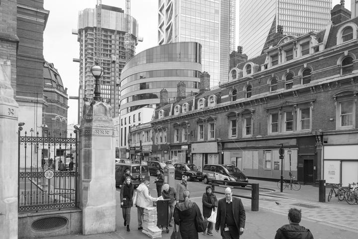 A view of Liverpool Street from Liverpool Street Train Station
