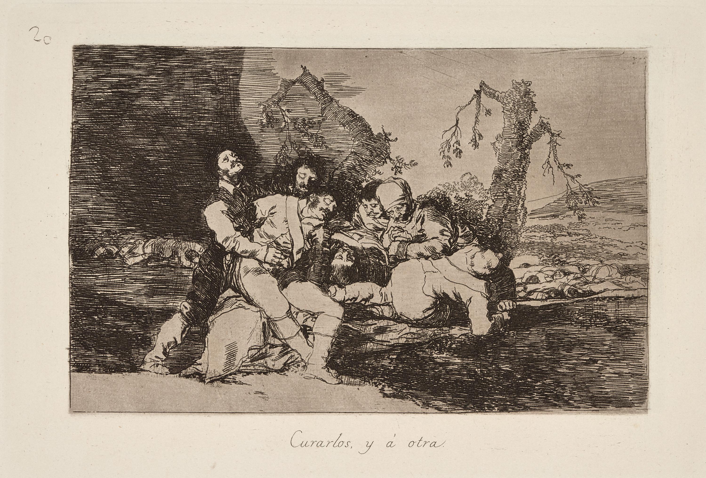 Curarlos, y á otra [Get them well, and on to the next]