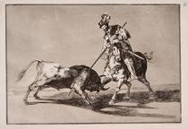 El Cid Campeador lanceando otro toro [The Cid Campeador Spearing Another Bull]