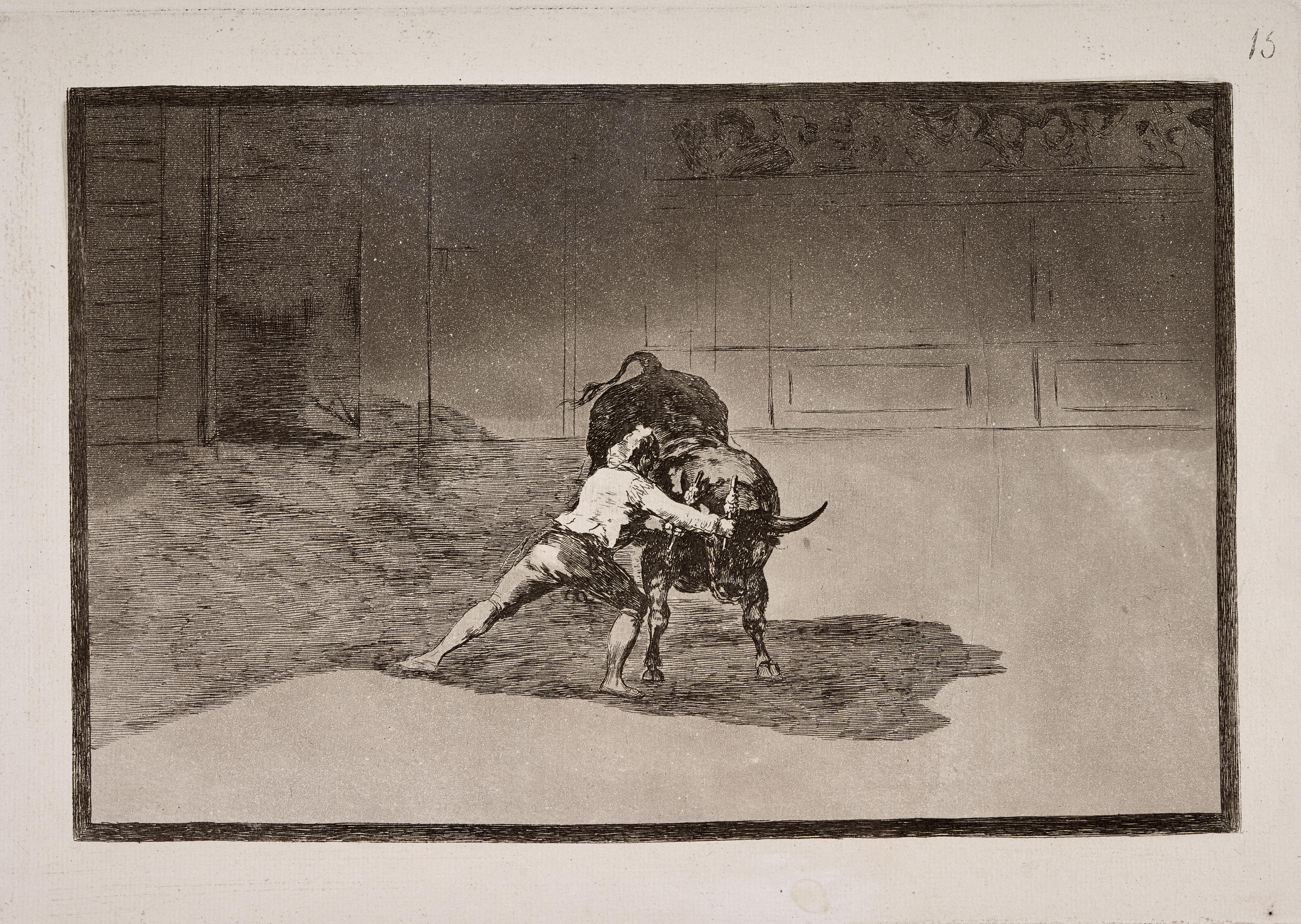 El famoso Martincho poniendo banderillas al quiebro [The Famous Martincho Places the Banderillas Playing the Bull with the Movement of His Body]