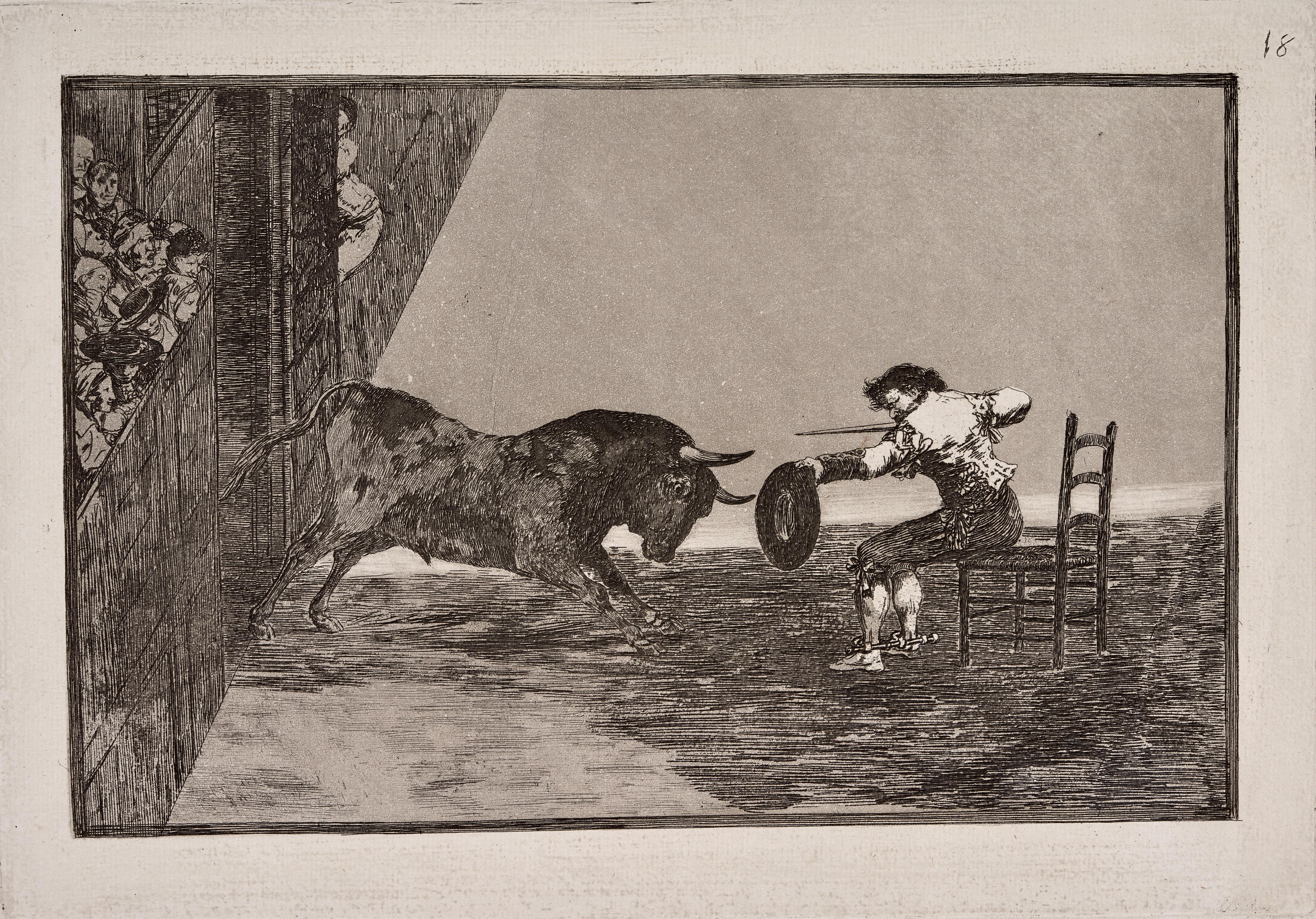 Temeridad de Martincho en la plaza de Zaragoza [The Daring of Martincho in the Ring at Saragossa]