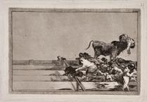 Desgracias acaecidas en el tendido de la plaza de Madrid, y muerte del alcalde de Torrejón [Dreadful events in the Front Rows of the Ring at Madrid and Death of the Mayor of Torrejon]