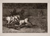 Mariano Ceballos, alias el Indio, mata el toro desde su caballo [Mariano Ceballos, Alias the Indian, Kills the Bull from His Horse]