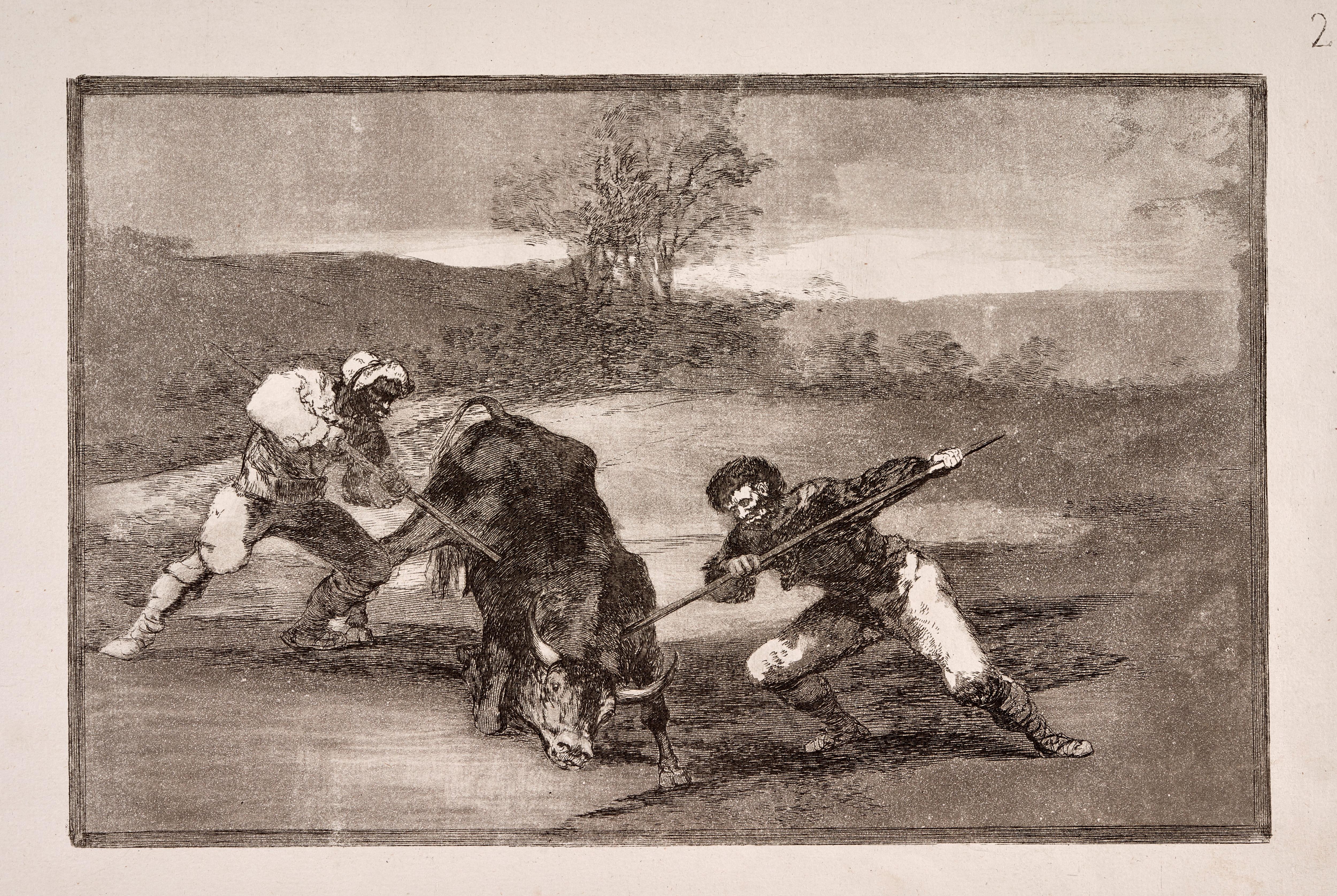 Otro modo de cazar á pie [Another way of hunting on foot]