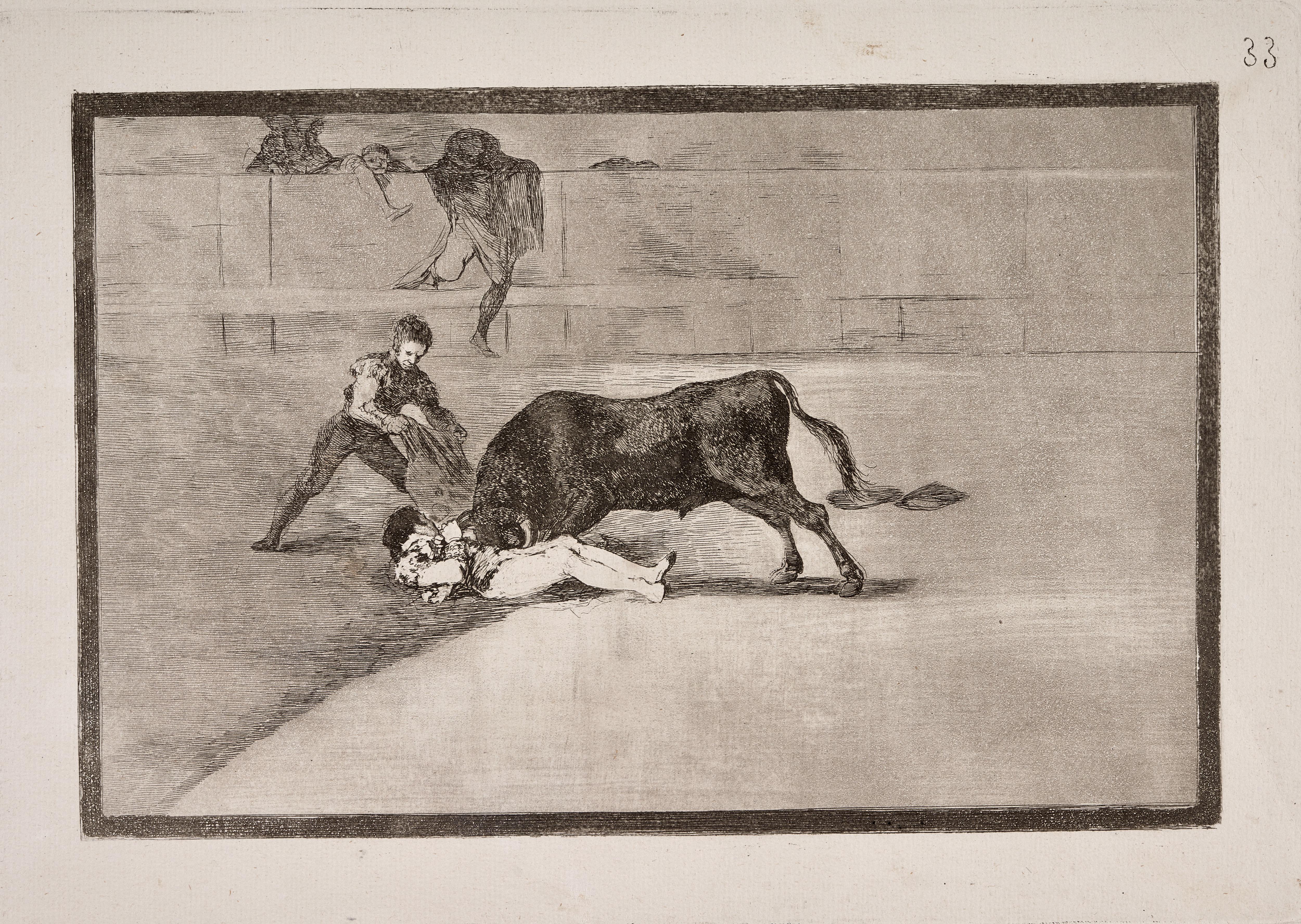 La desgraciada muerte de Pepe Illo en la plaza de Madrid [The Unlucky Death of Pepe Illo in the Ring at Madrid]