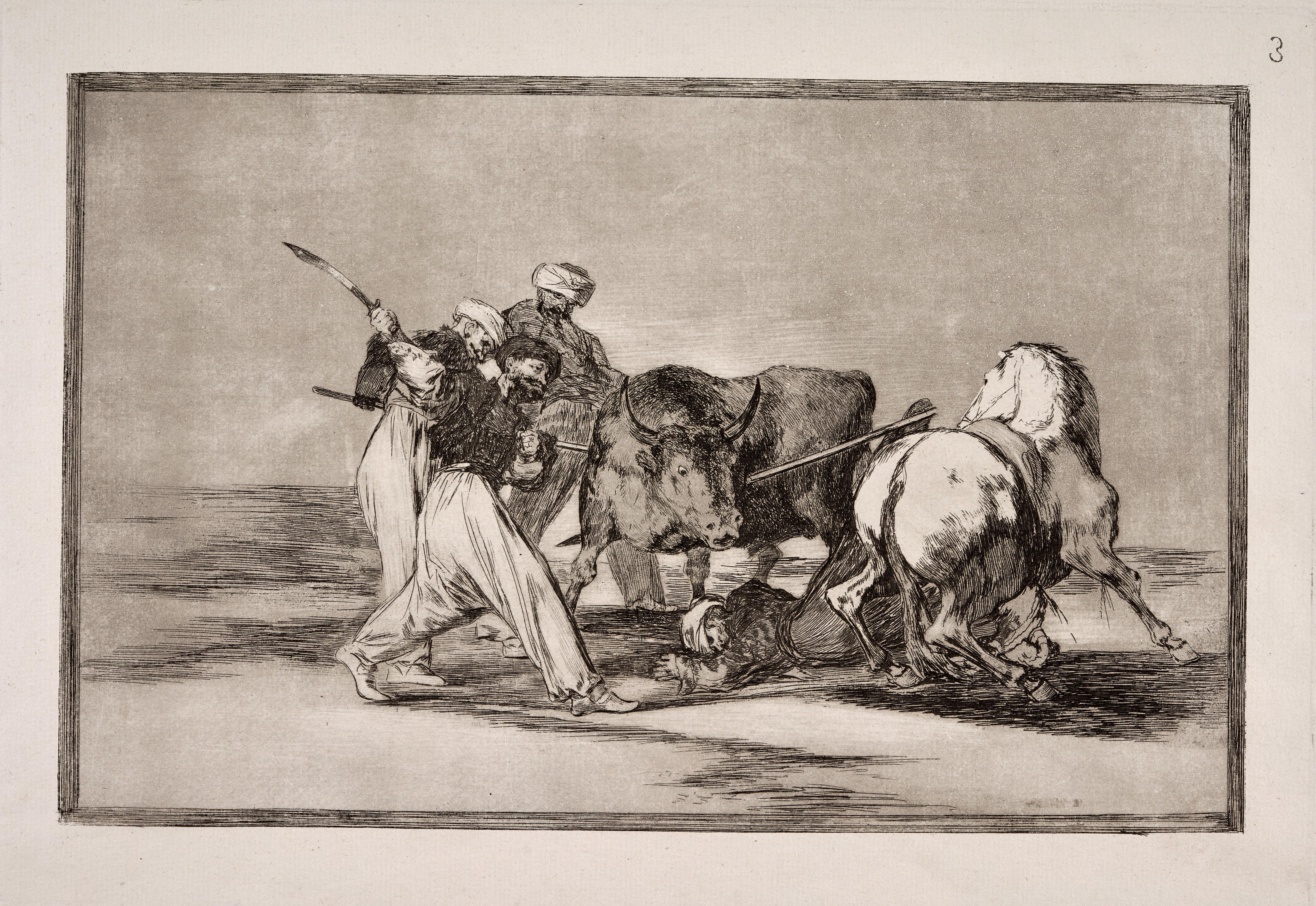 The Moors Settled in Spain, Giving up the Superstitions of the Koran, Adopted This Art of Hunting, and Spear a Bull in the Open