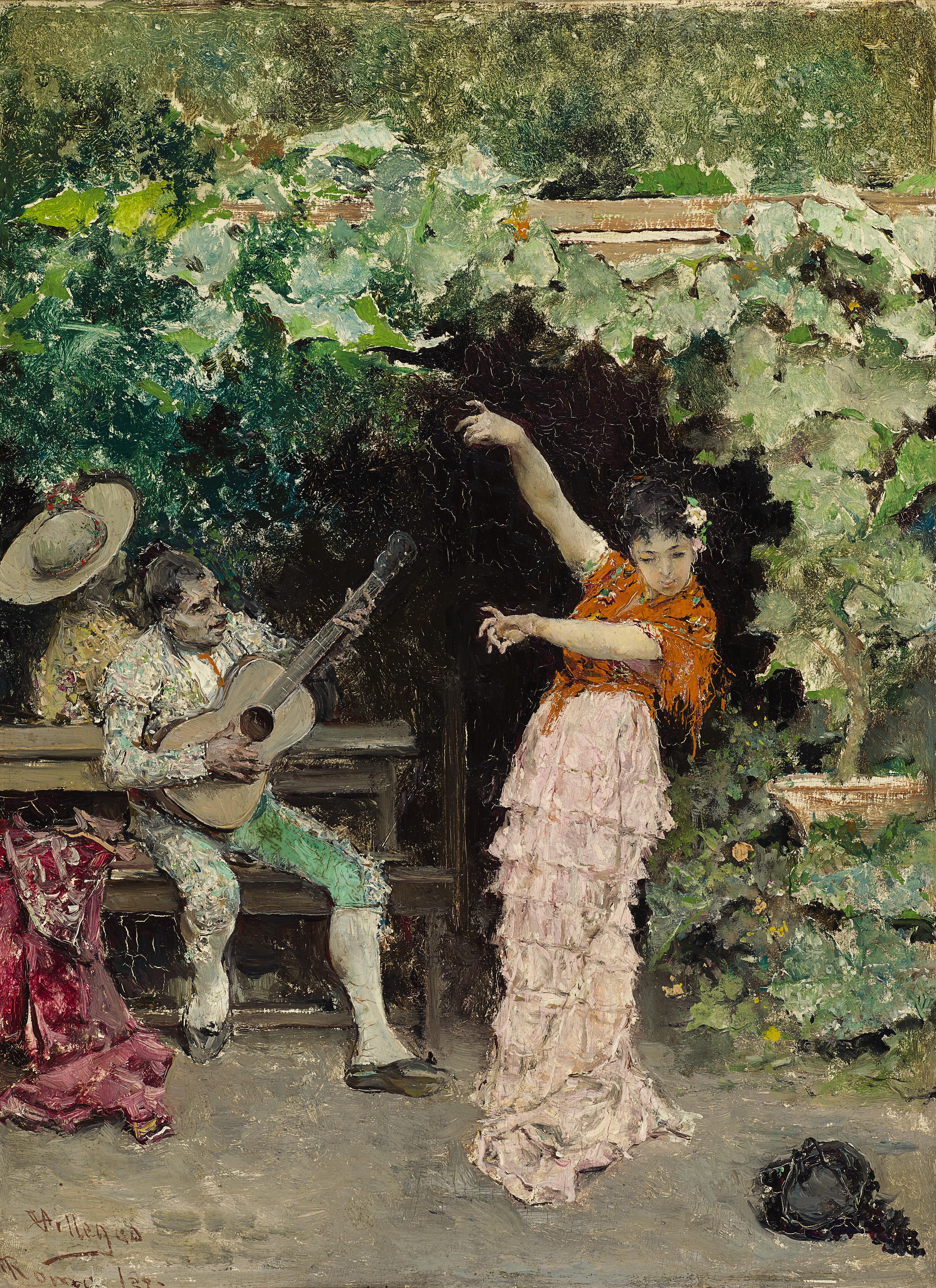 Baile andaluz con emparrado