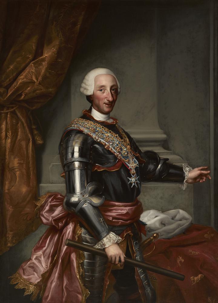 Carlos III con armadura