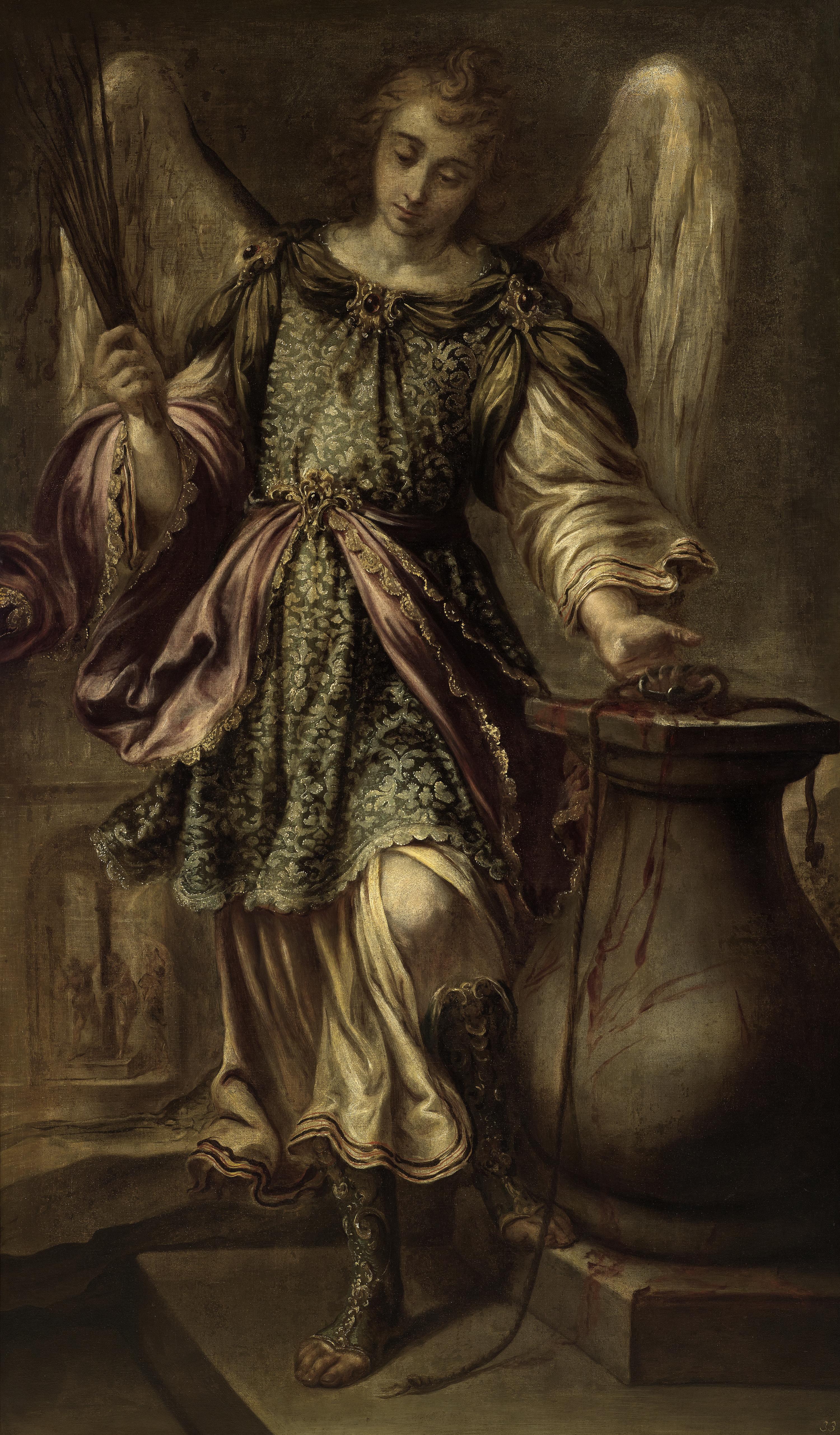 Ángel con los instrumentos de la flagelación de Cristo [Angel with the Instruments of the Flagellation of Christ]