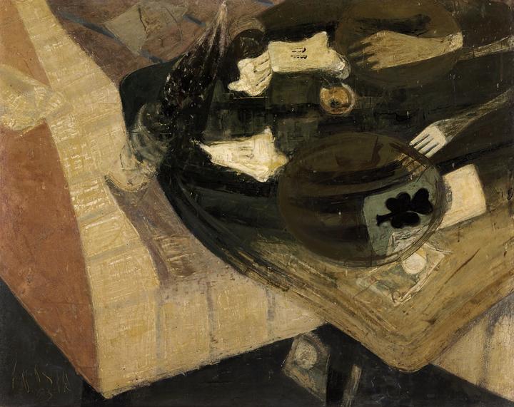 Pancho Cossío, Still life with Ace of Clubs (1955)