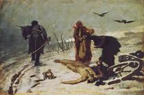 Miserias de la guerra en un paisaje nevado