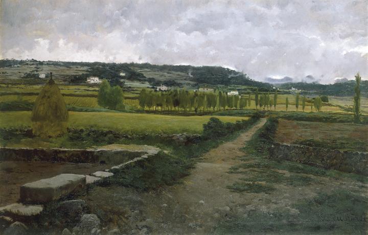 Paisaje de Gerona - Santiago Rusiñol (c. 1884)