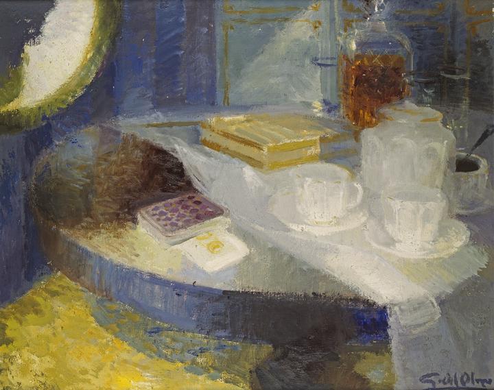 Bodegón con caja de puros [Still life with cigar box]