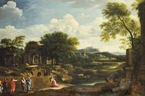 Paisaje con Cristo y los fariseos [Landscape with Christ and the Pharisees]