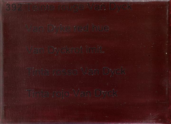 Tinta rojo Van Dyck (392)