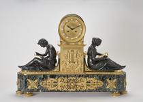 Reloj de sobremesa. Alegoría del Estudio y de las Artes [Mantel Clock. Allegory of Study and the Arts]