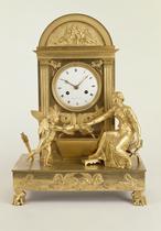 Reloj de sobremesa. La fuente del amor