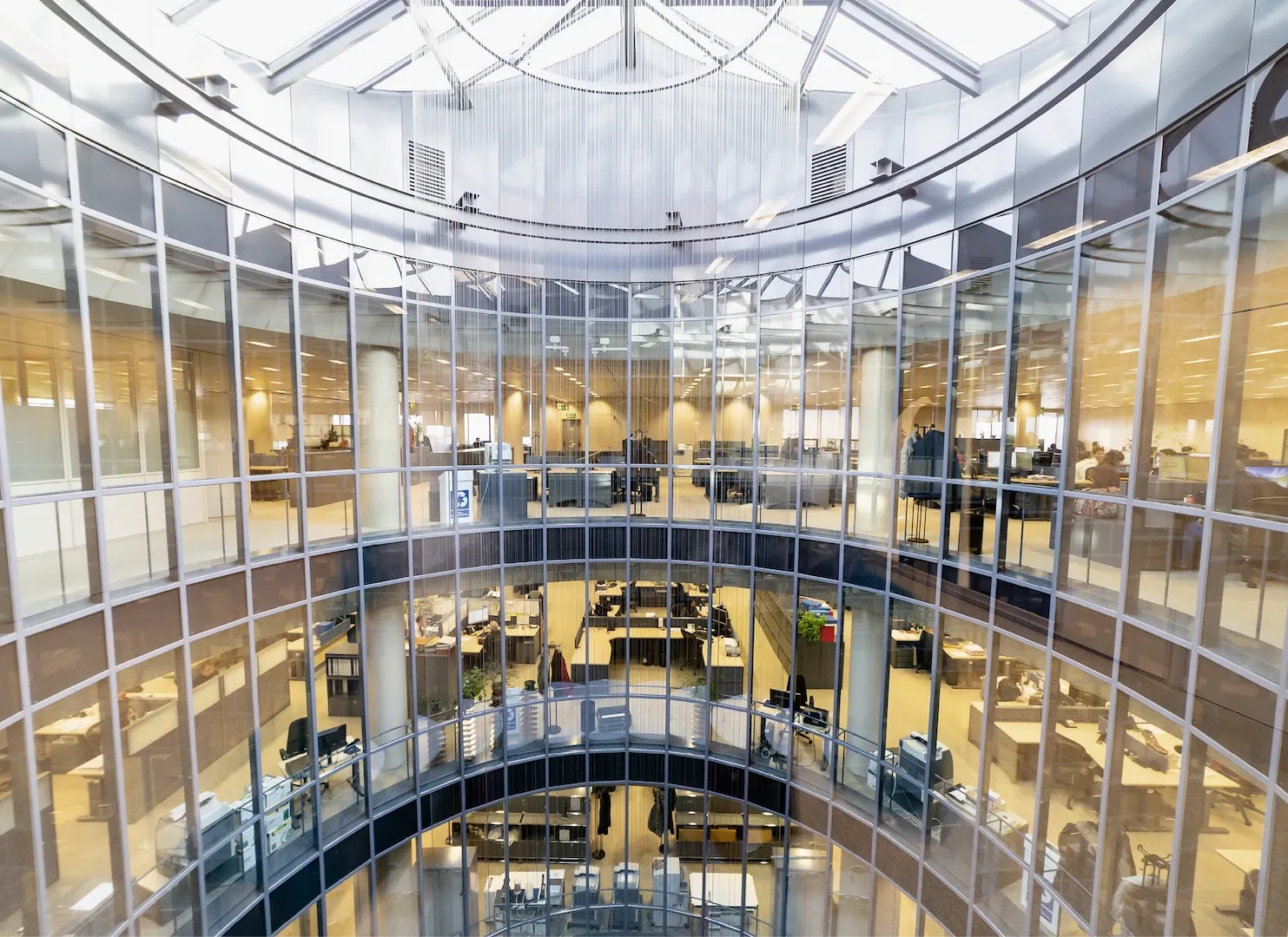 Madrid. Patio interior del edificio del Banco de España en la calle de Alcalá, 522. 2018. Fotógrafo: Daniel Santamaría. Imagen digital.